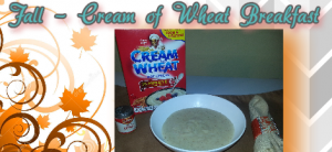 fall flavor cream of wheat breakfast