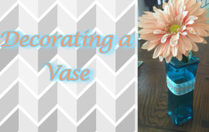 decorating a vase