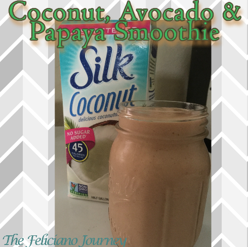 coconut avocado papaya smoothie