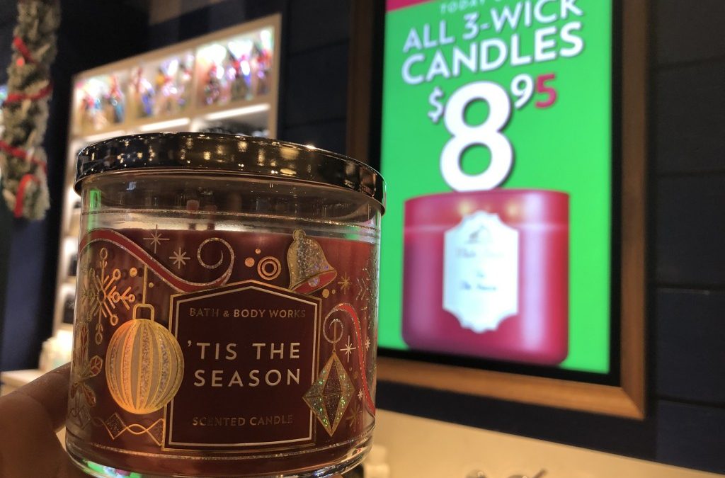 Bath & Body Works 3 wick candles $8.95 (today only)