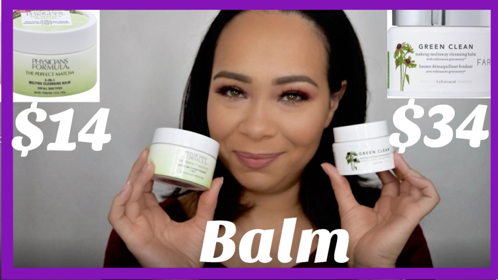 Balm Review- Farmacy Green Clean Makeup Balm vs Physicians Formula The Perfect Matcha Balm