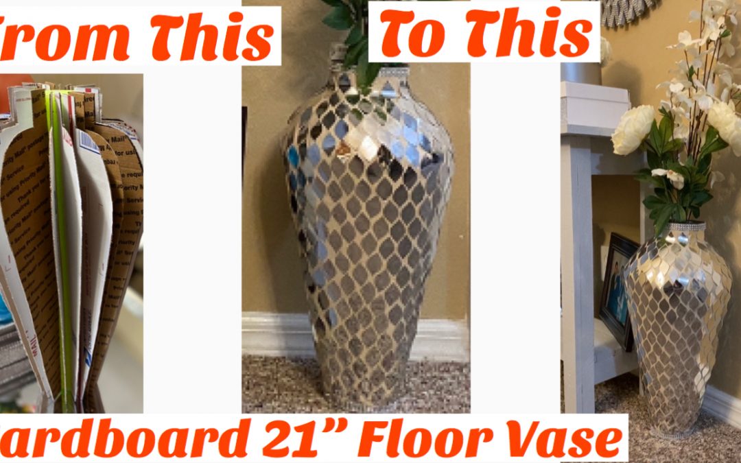 DIY Cardboard Floor Vase