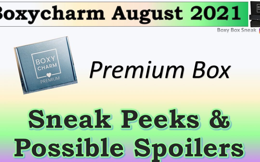 Boxycharm Premium Box August 2021 Sneak Peeks