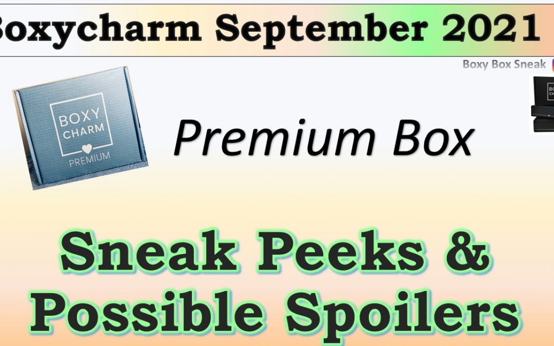 Boxycharm Premium Box September 2021 Sneak Peeks